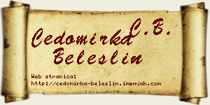 Čedomirka Beleslin vizit kartica